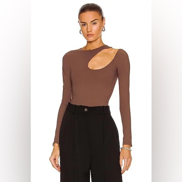 ALIX NYC Wrenn Bodysuit In Brown Slate Size S - Picture 4 of 12
